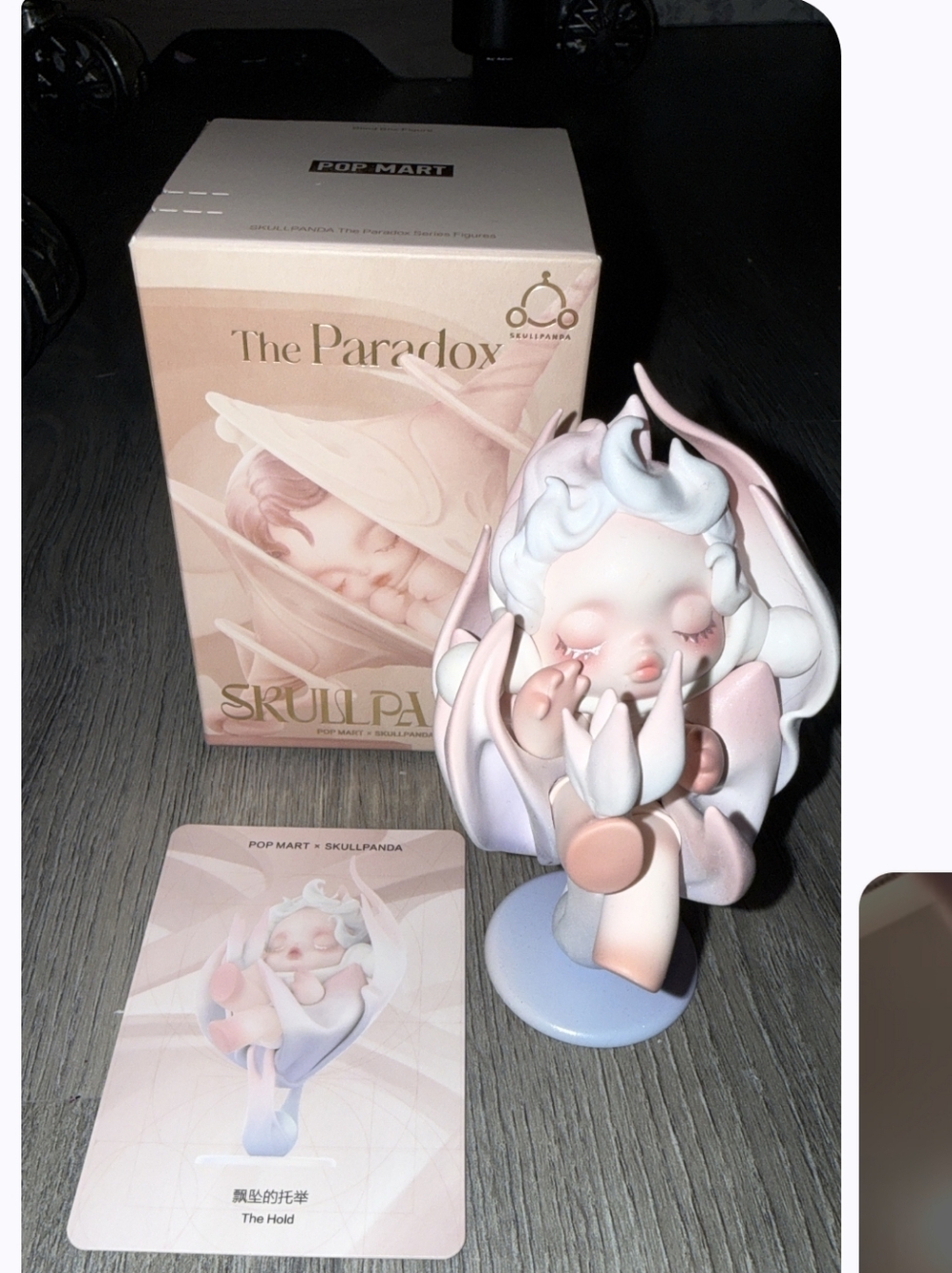 Pop Mart x Skullpanda The Paradox 'The Hold' Figurine - Pastel Pink & Blue